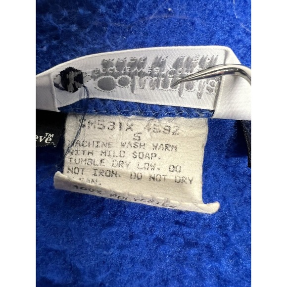 Vintage Columbia Fleece Full Zip‎ Jacket Blue Colorblock Men's XL  Made in USA - Picture 4 of 8